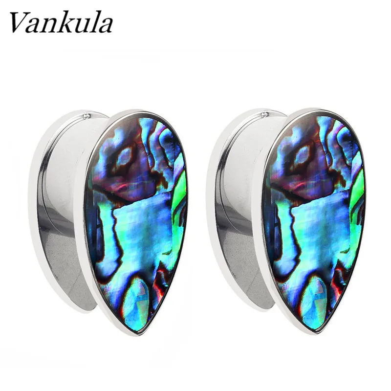 Vankula 316L нержавеющая сталь тонкие туннели цветные Чехлы пирсинг тела Модная бижутерия для пирсинга серьги расширитель пара
