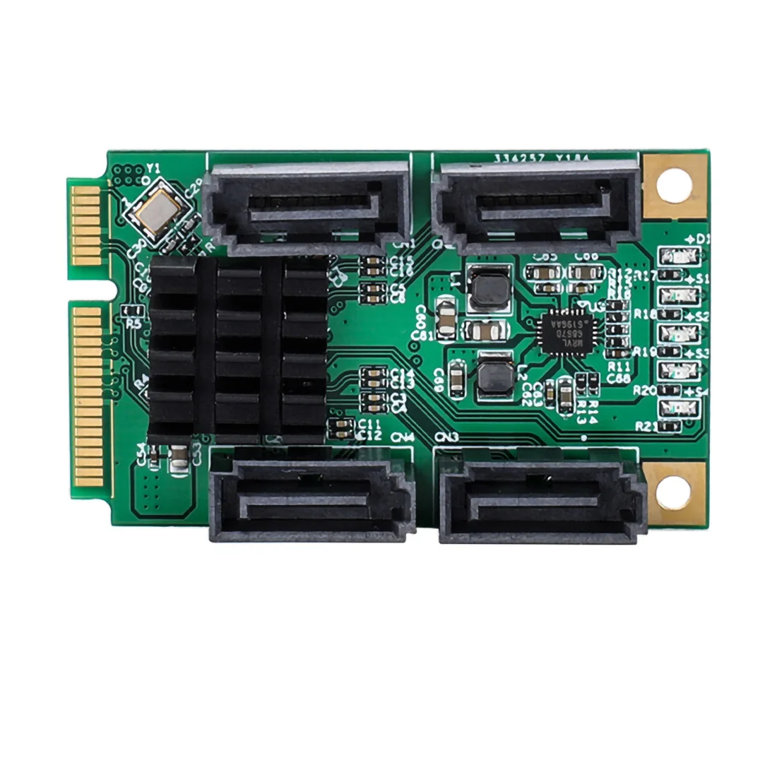 Мини PCIE 4 порта SATA III PCI-Express контроллер карты SATA 3,0 мини PCI-E жесткий диск SSD адаптер карта расширения