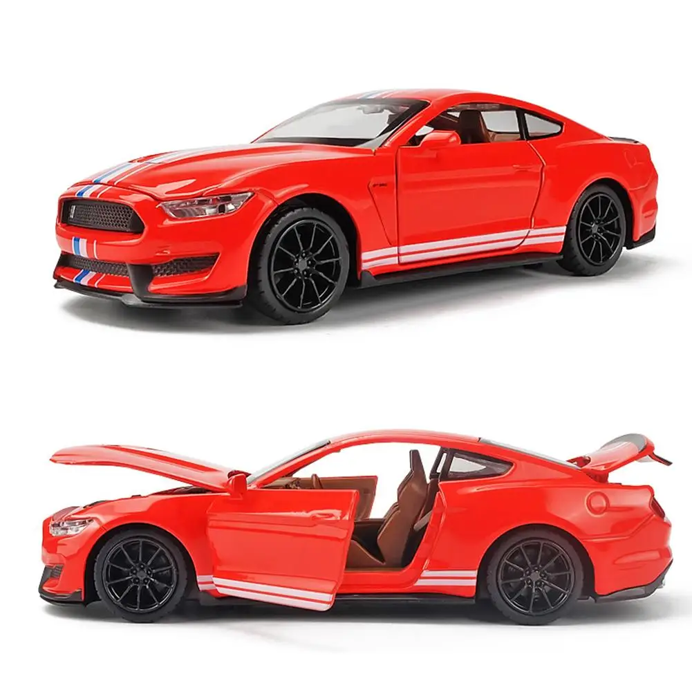 Литая под давлением металлическая модель автомобиля ForMustang Shelby GT350 Коллекционная модель инерционные игрушки автомобиль звук и свет автомобиля