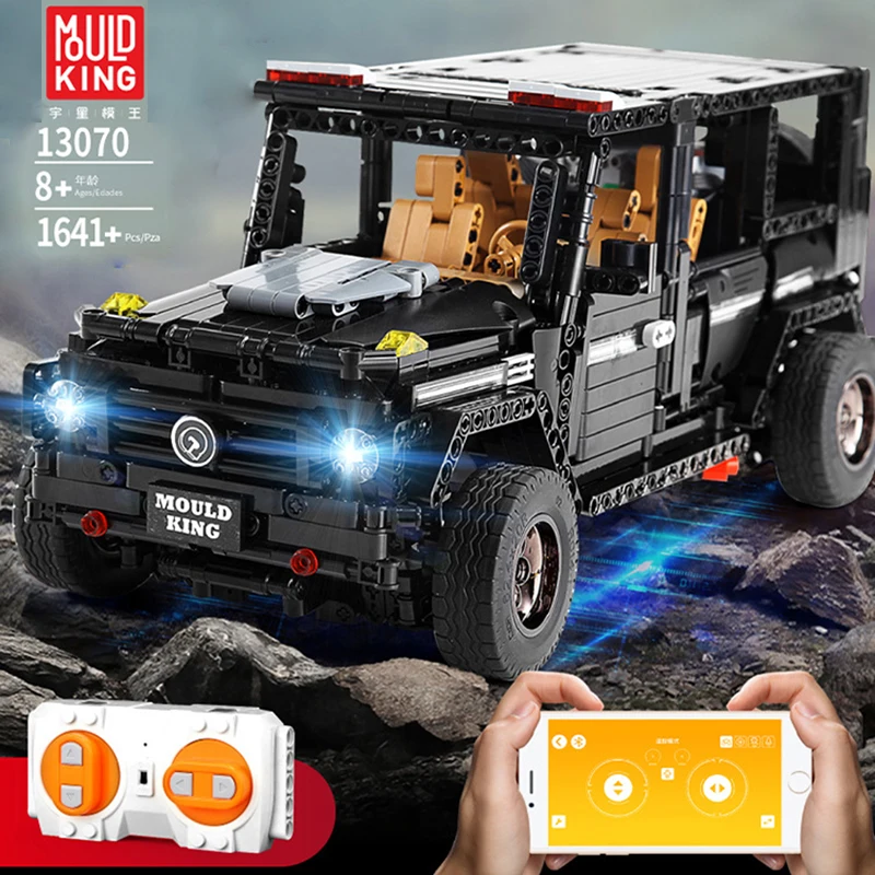 

Technic RC Bricks Car 13070 MOC Benz SUV G65 Black Set Model Kit Building Blocks Educational Kids Toys
