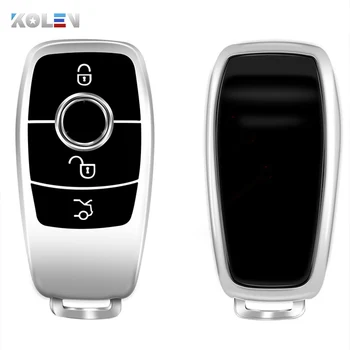 Soft TPU Car Remote Key Case Cover Shell Fob per Mercedes Benz E S GLE Class A220 W213 E200 E300 E220 E320 E260 E43 accessori - Soft TPU Car Remote Key Case Cover Shell Fob per Mercedes Benz E S GLE