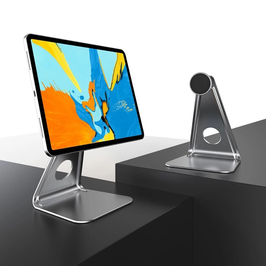 

Magnetic Tablet & Cell Phone Holder, Universal Mobile Phone Stand, 360 Degree Rotation, Magnet Mount for Office Tabletop