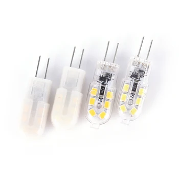 

Hot Mini LED Bulb Milky/Transparent Cover Light Bombillas Replace Halogen LampMini G4 2W AC/DC 12V SMD2835