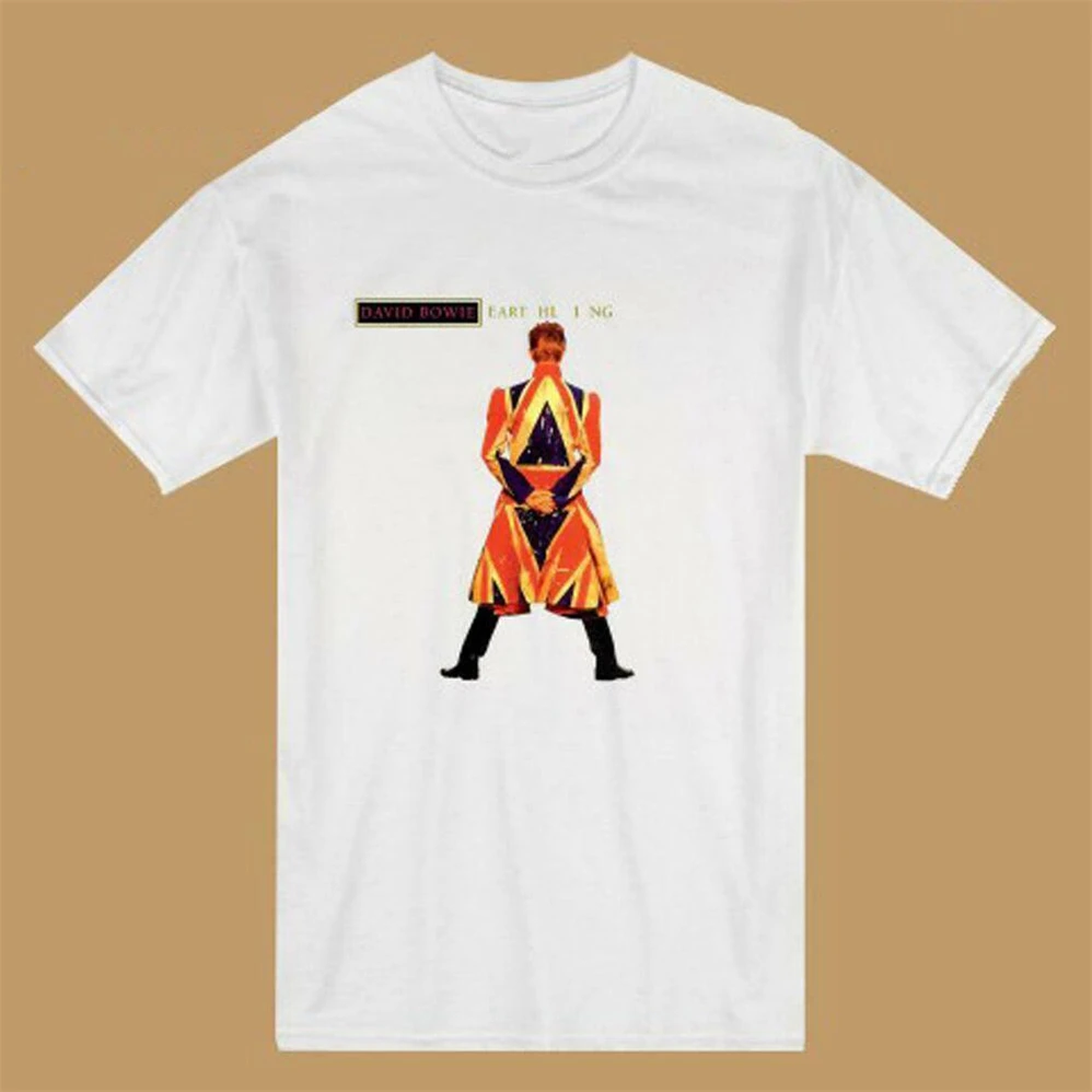 Новая белая футболка Дэвида Боуи Earthling Album Men'S размер S до 3Xl американский Em1