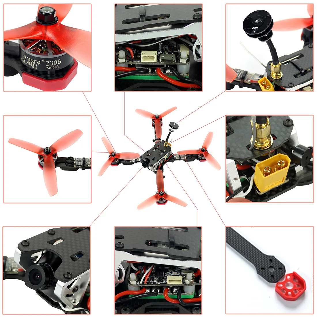 218 мм гоночный Дрон BNF Frsky D8 Mini RX/PNP Набор Betaflight F4 Pro V2 BLHeli-s 30A 5,8G VTX 700TVL камера FPV Вертолет