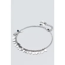 La MaxZa 925 стерлингового серебра ювелирные изделия кисточкой блесток браслеты для женщин цепи модное серебристое 925 браслет минималистский