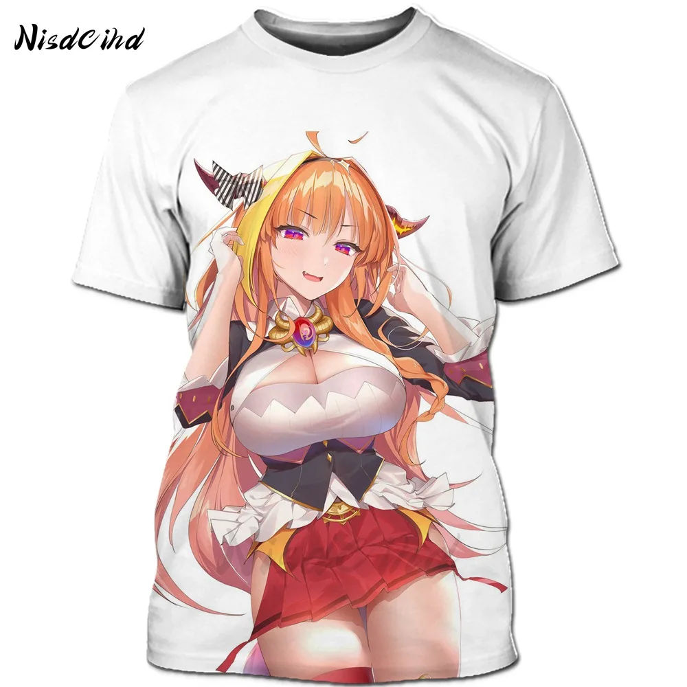 Hentai Shirt Men 3d Print Japan Sexy Girl Anime T Shirt Short Sleeve T-shirt Waifu Bikini Cosplay Hip-Hop Streetwear Funny Shirt (8)