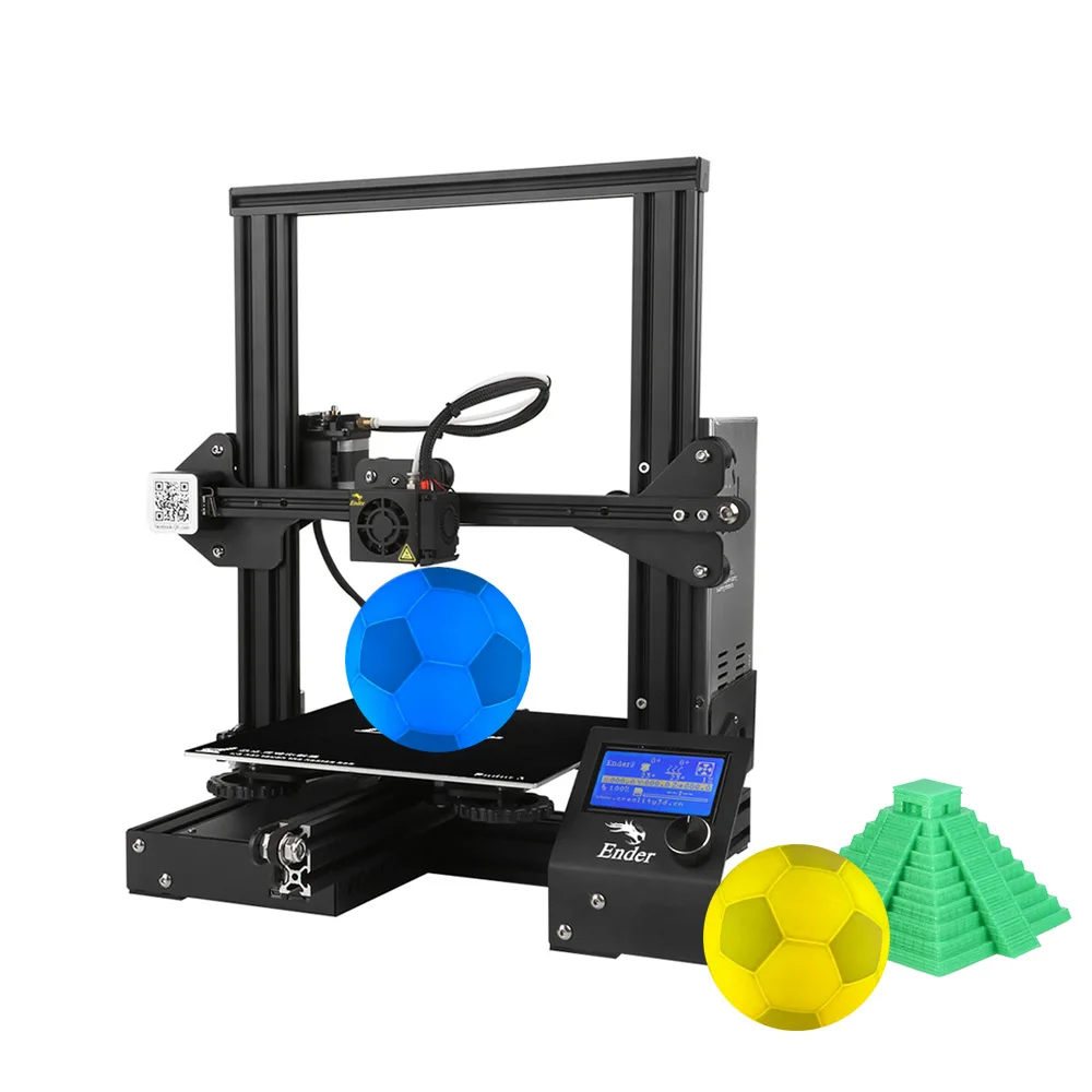 Высокоточный Ender-3 DIY 3d принтер самостоятельная сборка с функцией повторной печати 220*220*250 мм размер печати