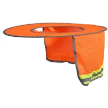 Новинка, твердая шляпа, солнцезащитный козырек для шеи, защита от солнца со светоотражающей полосой и высокой вязкостью, Сетчатый Дизайн для твердых шляп/шлема