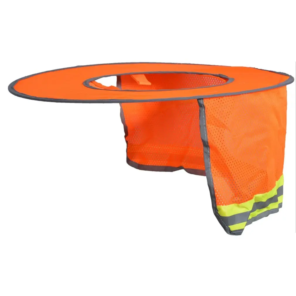 

2019 NEW Hard Hat Sun Shade Neck Shield Sun Protection With Reflective Strip and High Visable Mesh Design For Hardhats/Helmet