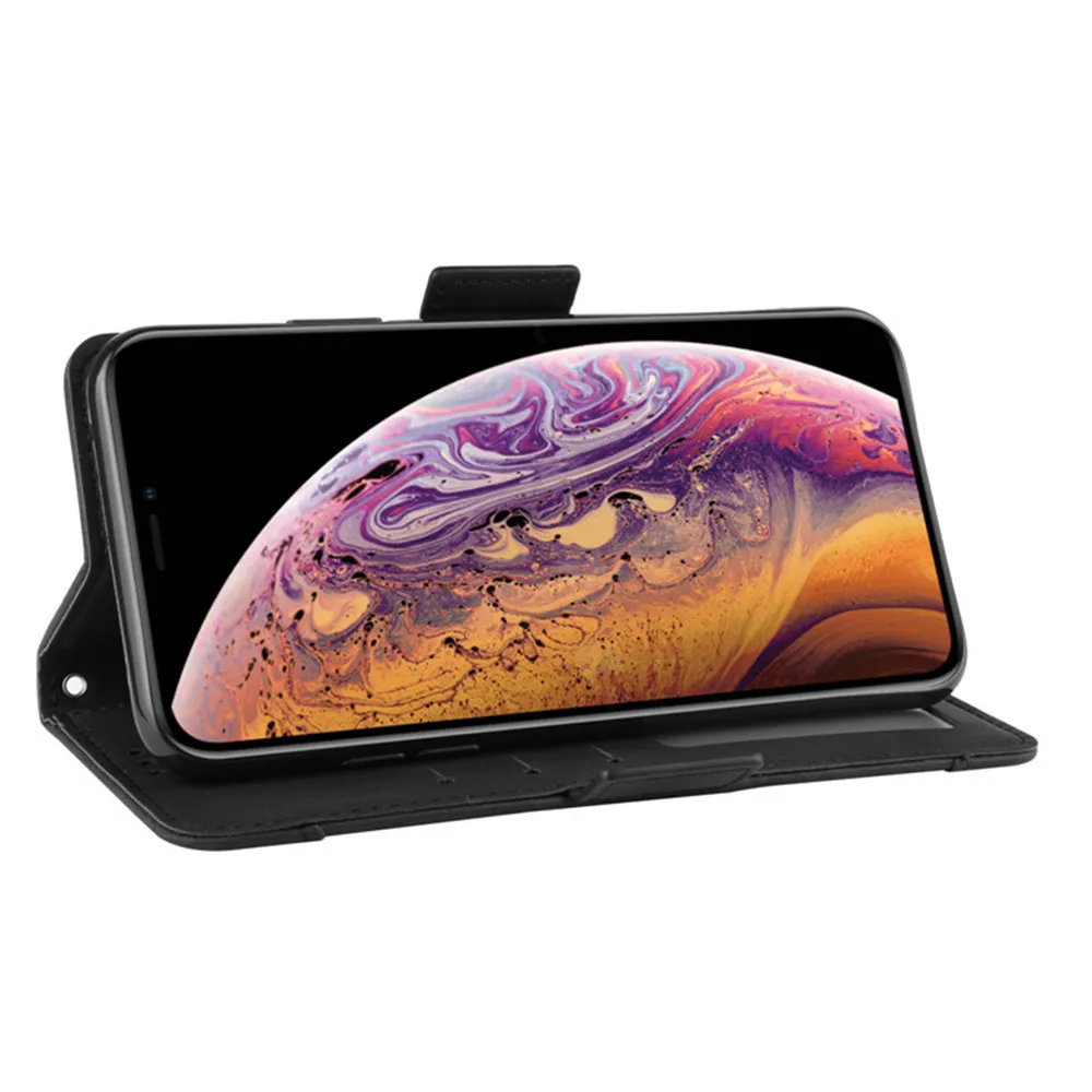 Роскошный кожаный чехол-кошелек для iPhone 11 Pro Max, чехол-книжка для iPhone X XR Xs Max 6 6s 7 8 Plus, телефонные разъемы для карт