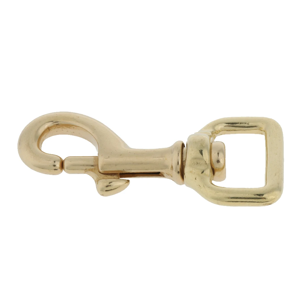 Sturdy Rotary Swivel Eye Snap Hook Buckle Brass Carabiner Key Chain 5 size 