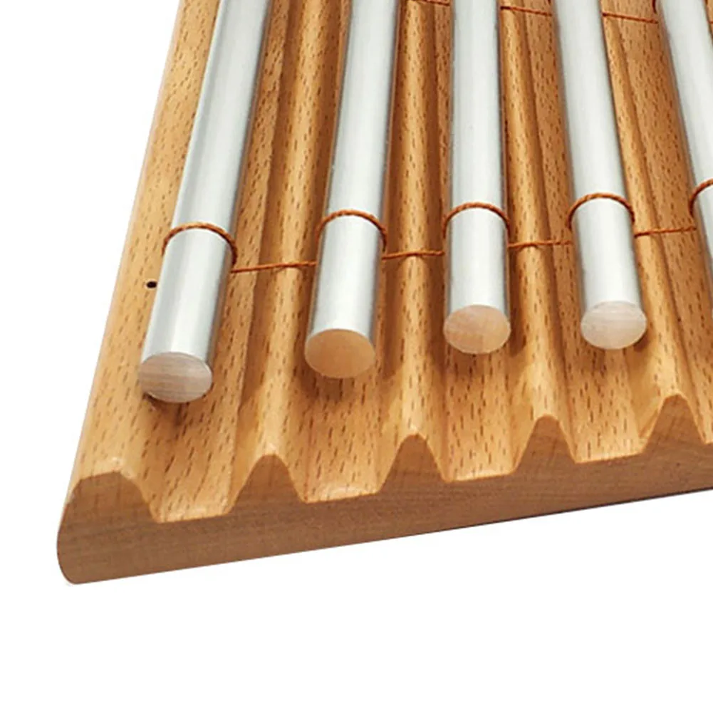 Wooden 7 Tone Tabletop Chime Xylophone Percussion Instrument Smooth Surface Kids Musical Toy Baby Educational Toys Gifts