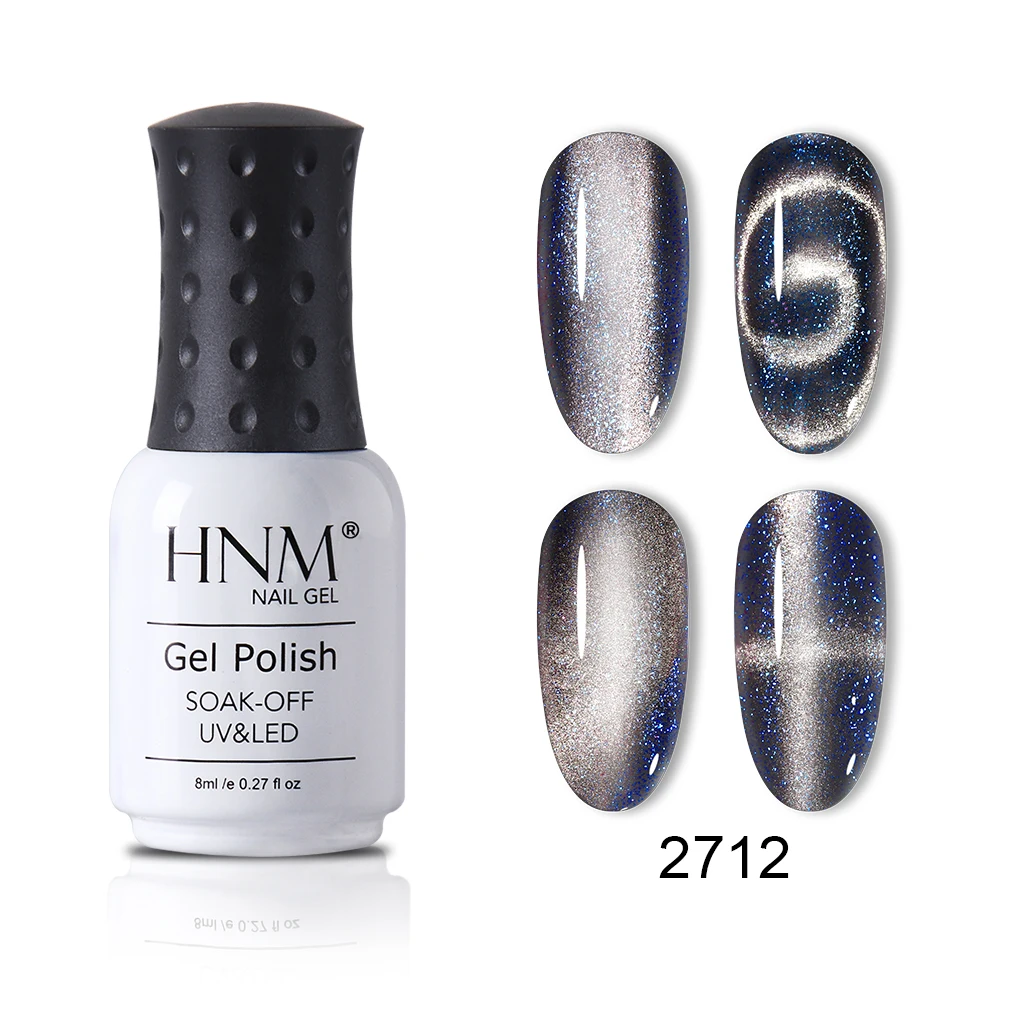 Glitter 12 HNM 8 мл 9D блеск Хамелеон кошачьи глаза гель лак для ногтей черная основа требуется замачивать Магнитный УФ светодиодный лак - Цвет: Glitter 12
