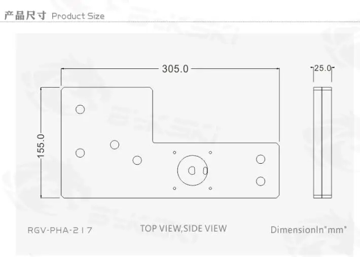 Bykski резервуар для воды для Phanteks 217XE чехол для компьютера, прозрачный водный диск, водяное охлаждение резервуар, RGV-PHA-217