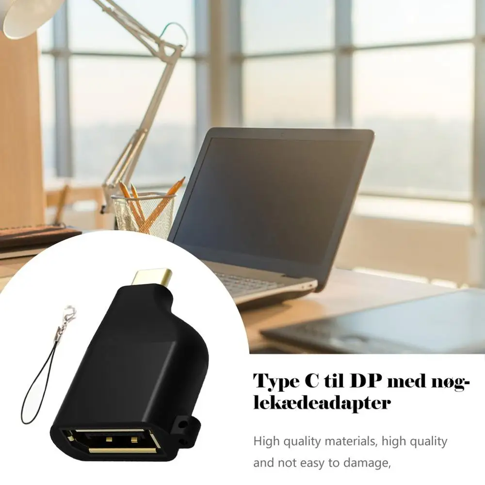 1 шт. Тип C к Hdmi 4 к 60 Гц адаптер Usb C к Dp конвертер мужчин и женщин с брелок стиль черный