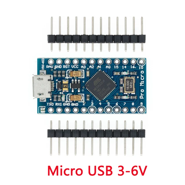 Mini/Type-C/Micro USB Pro Micro ATMEGA32U4 5V/16MHZ module With the ...