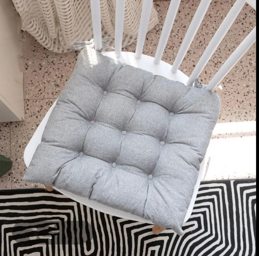 thumbnail image 1 of Cojín de asiento de silla grueso de verano, taburete de estudiante, banco, almohadilla de oficina, silla de comedor, asiento de escritorio, respaldo, almohada, cojines para exterior y jardín, 1 of 5