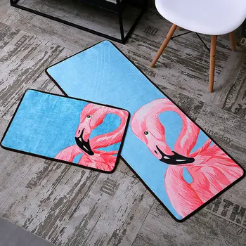 

040Entry Floor Mat Carpet Nordic Home Bedroom Bedside Long Foot Pad Bathroom Water Intake Door Mat Good New