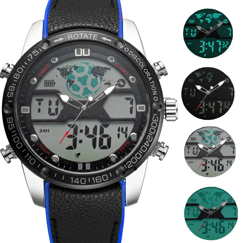 BOAMIGO Mens Watches Men Sports Watches Men's Quartz LED Electronic Digital analog Clock Male Military Wrist Watch waterproof analog clock for car creative glowing quartz dashboard mall analog clock mini electronic waterproof sticky clock car accessories