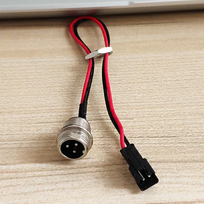 Battery Charger Interface Accessories Plug for Hoverboard Smart Balance Wheel Electric Power Scooter Adapter Charger Socket - Цвет: Black 2 holes