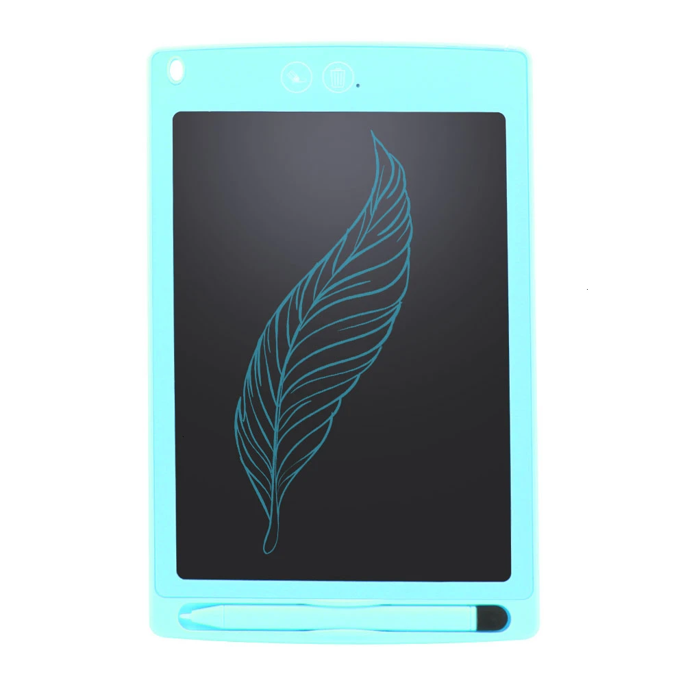 1" Electronic LCD Writing Tablet Digital Graphics Tablets Touch Message Drawing Boards Touch Handwriting Pad For Kids Toys - Цвет: Синий