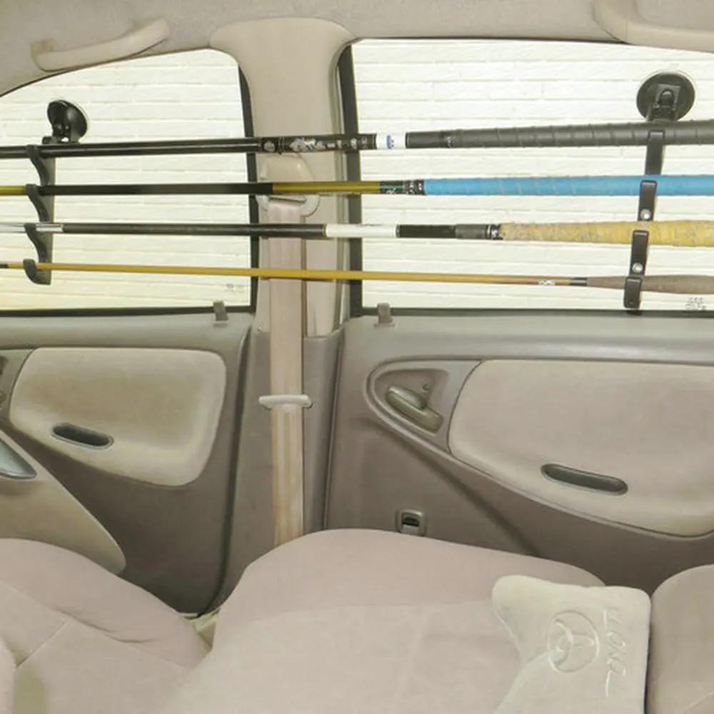 Suction Cup Fishing Rod Racks/Holders for Car/Truck/SUV - EASY INSTALL (1  Pair)