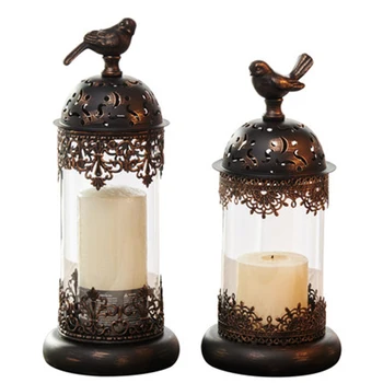 

Metal Hollow Candle Holder Decorative Candlesticks Lanterns Big Centerpieces Decor Lanterns Wedding Candlestick 50XX045