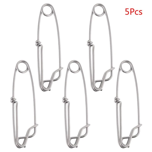 5Pcs/Pack Long Line Clips Stainless Steel Snap Swivel Longline Branch  Hanger Tuna Fishing Connectors Accessories - AliExpress