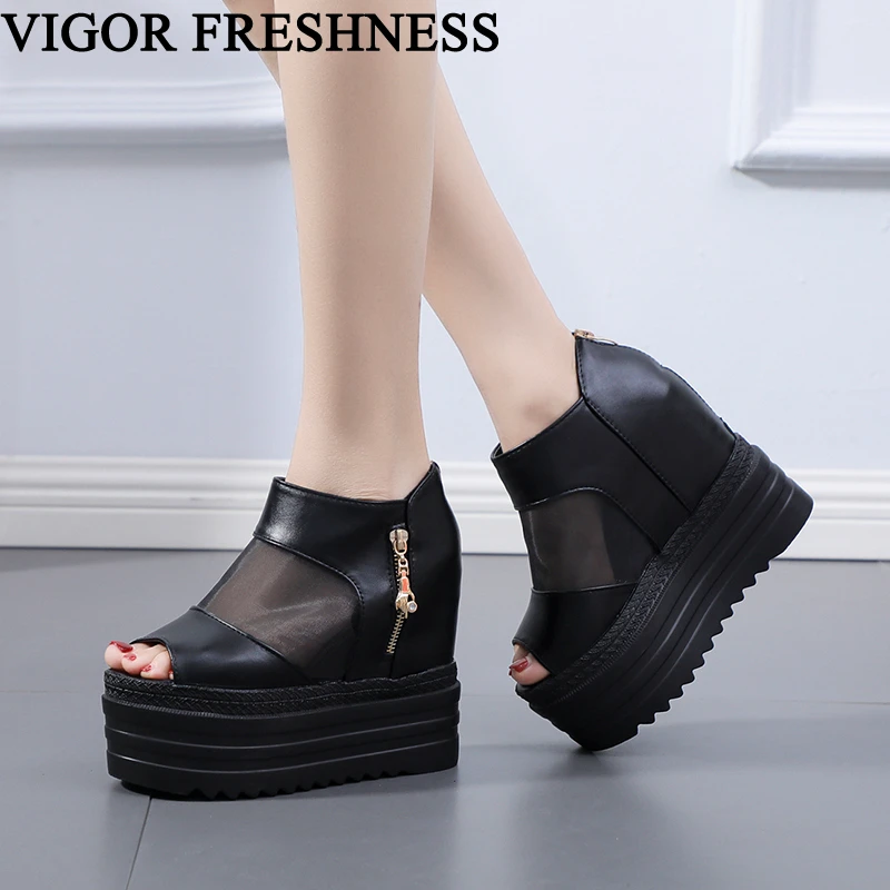 12cm platform shoes
