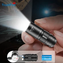 Trustfire – Mini lampe de poche Led Mini2, porte clés Rechargeable, alimenté par Usb, 250 Lumens, Flash, IPX8 EDC, torche, lampes de poche