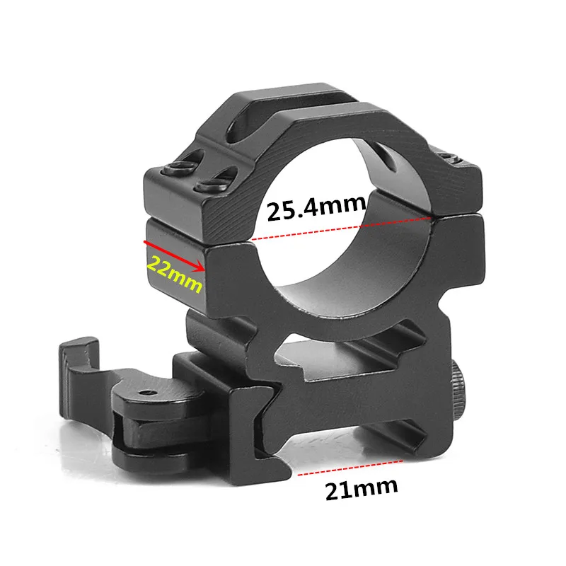 25,4 мм низкий профиль 20 мм/21 мм Пикатинни Вивер быстроразъемные кольца прицел рейка тактические аксессуары