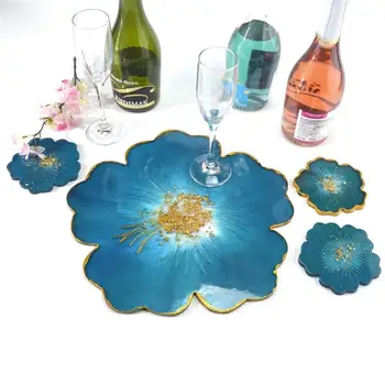 

Cherry blossoms Flower Silicone Mold For DIY Coaster Compote Tray Epoxy Crystal Resin Coaster Art Crafts Casting Mold