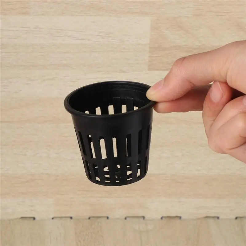 40PCS Plant Pots Soilless Culture Planting Net Cup Hydroponic Plastic Mesh Basin Plant Container Succulent Plant Cactus Pot