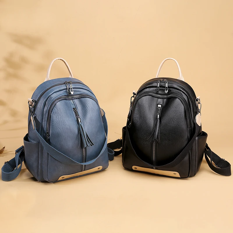 Мода, женские рюкзаки, женские кожаные рюкзаки, Женский Школьный рюкзак, сумки через плечо для девочек-подростков, рюкзак для путешествий