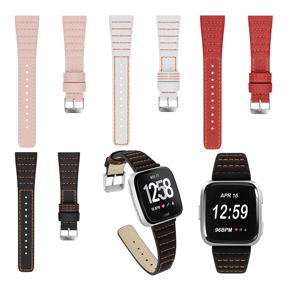 Кожаный ремешок для часов на замену браслет ремень для FitbitVersa Смарт часы SD998
