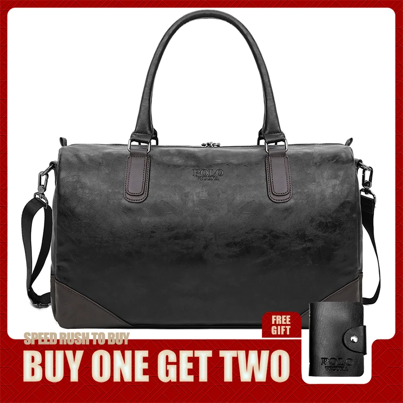 VICUNA POLO, известный бренд, Большая вместительная мужская кожаная дорожная сумка, винтажная дорожная сумка для багажа, мужская сумка-тоут, сумка на плечо