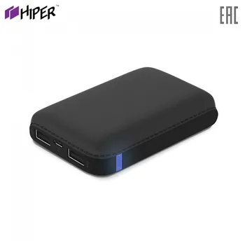 

Power Bank Hiper SP7500 fast charge PD QC type-c macbook charger compact power banks external battery 7500 mAh 7500mAh 2.1A+1A 2xUSB