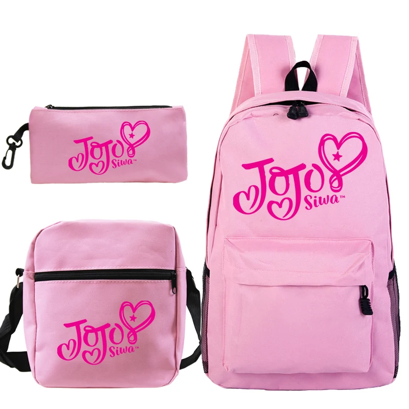 1 Модные Jojo Siwa рюкзак 3 шт./компл. школьные рюкзаки, рюкзак для путешествий, женский рюкзак для девочек и мальчиков, Для женщин рюкзаки - Цвет: 1