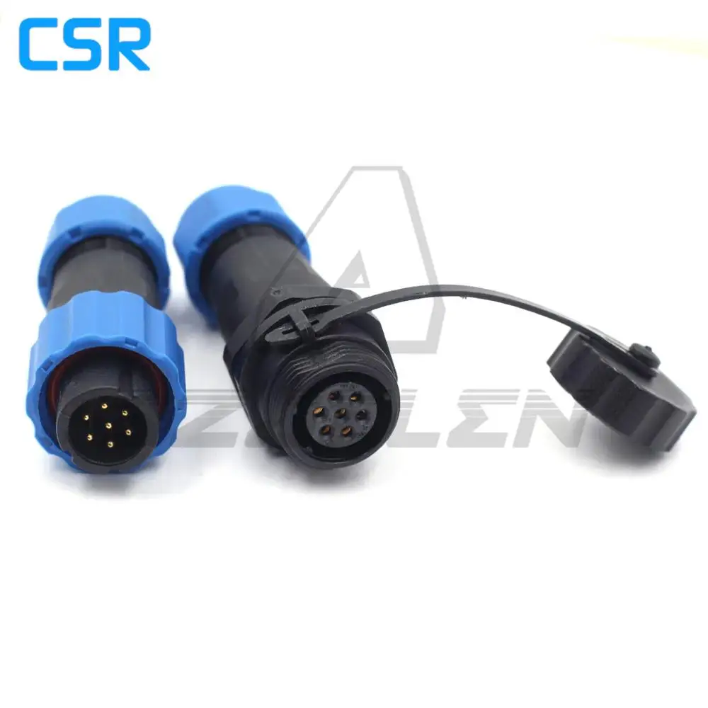 SD1310/P-SD1312/S 7-контактный водонепроницаемый разъем и розетка IP68. Авиационный