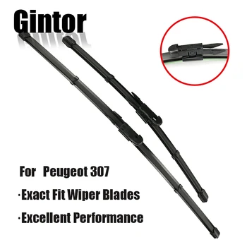 

Gintor Auto Car Wiper Front Wiper Blades For Peugeot 307 Hatchback 307CC 307SW Estate Windshield Windscreen Front Window 28"+26"