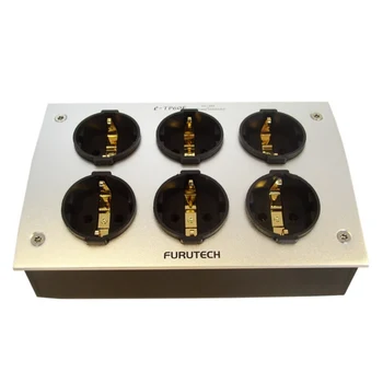 

HIFI E-tp60efurutech AC distribution board euro Schuko type rhodium / gold-plated connector 6-port