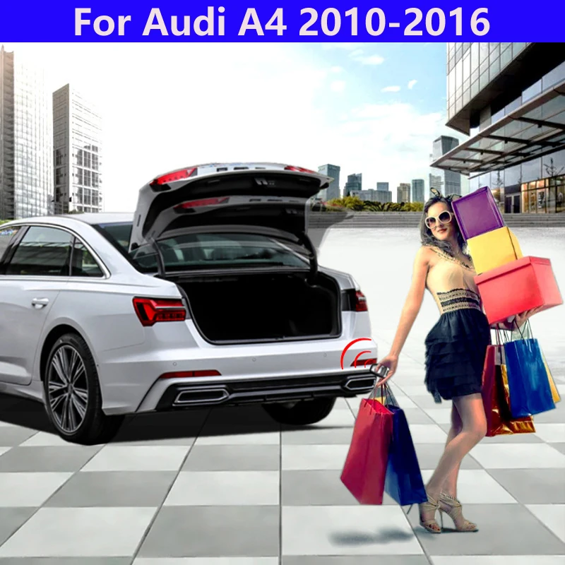 

Открытие багажника автомобиля для Audi A4 2010-2016, задний ящик, датчик удара ног, Интеллектуальный подъемник задних ворот, электрическая задняя дверь