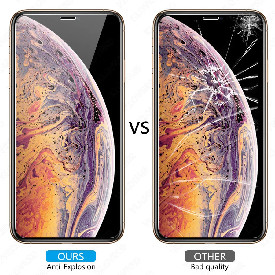 3 штуки для iPhone 6 6S 7 8 Plus 11 pro макс. Закаленное стекло протектор экрана стекло для iPhone X XR XS Max защитная пленка