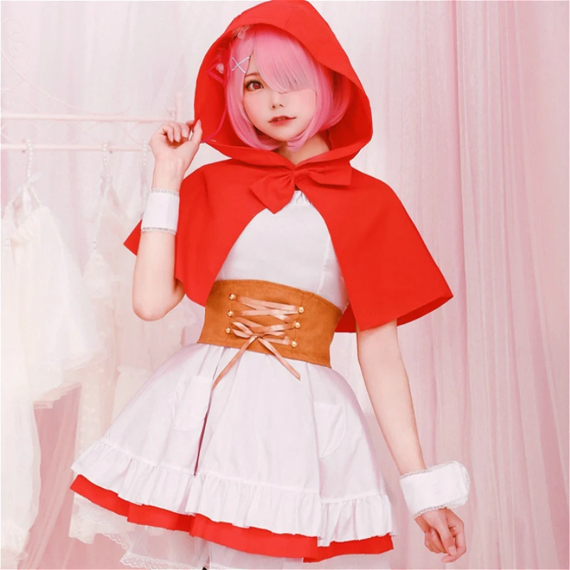 Костюм для косплея Rem Ram из аниме Re Life In A Different World From Zero комплект одежды Лолиты Cos |