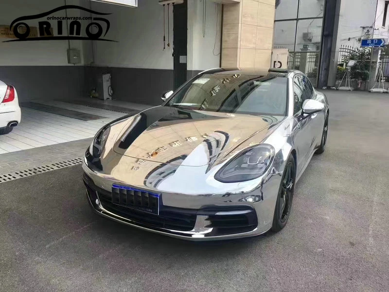 Silver chrome vinyl film sticker-5