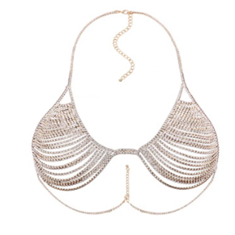 Catena Body Sexy In Metallo Con Pendenti - Gioiello Corpo Per Spiaggia, Bikini E Feste - Foto 3