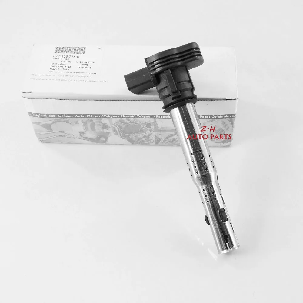 Новинка 07K 905 715 F упаковка из 4 Премиум катушек зажигания для Volkswagen VW Passat Jetta Gti Eos Audi TT Q5 2.0L A3 A6 A5 A4 UF575