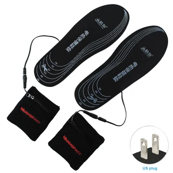 

1 Pair Washable Warm Winter Shoes Outdoor Walking Soft Electric Heating Insole Hiking Insert USB Rechargeable Sports Camping