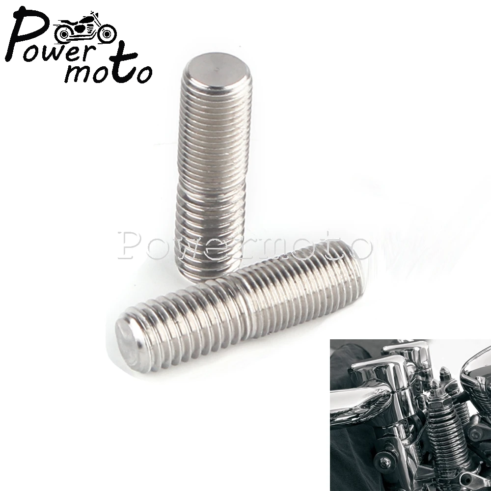 1PairSteel134HandlebarRiserStudAdapterKitsforHarley